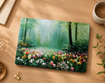 Tulipes Lake MacBook Hülle für 2026 Neo13 A18 Air 15/13/11 Macbook Pro 16/15/14/13 Zoll M5 M4 M3 M2 Schutzhülle Laptop Cover