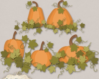 The Pumpkin Patch Vol 1 - Commercial Use Templates - 6 Layered Templates - INSTANT DOWNLOAD -3.50