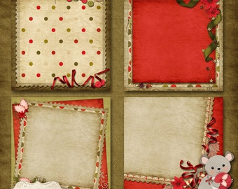 La Magia de la Navidad - Papeles de Scrapbooking Digital - Papeles Apilados - 4 Papeles Diseñados - 12 x 12 Pulgadas - DESCARGA INSTANTÁNEA -2.75