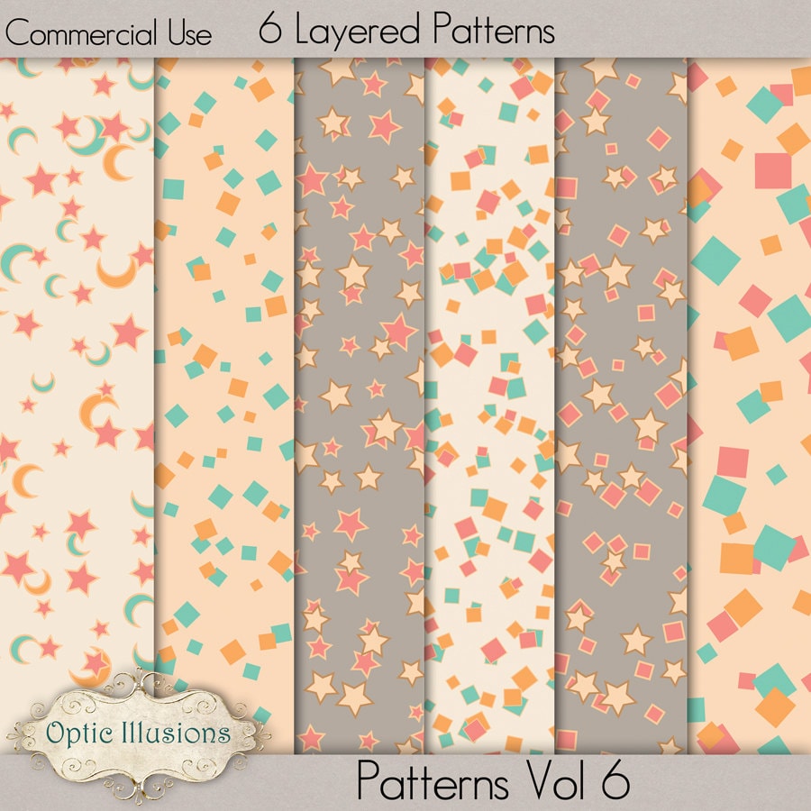 Pattern Open Layer Layered Patterns Vol 6 - INSTANT DOWNLOAD - Commercial Use ...