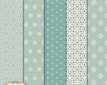 Layered Patterns - Vol 15 - Digital Scrapbooking Overlays - Commercial Use - 5 Layered Patterns - 12 x 12 inch - INSTANT DOWNLOAD - 3.75
