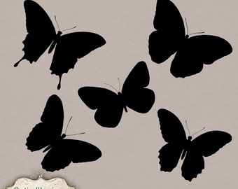 Custom Shape Butterflies - - Vol 1 - Commercial and Personal Use  - INSTANT DOWNLOAD -2.50