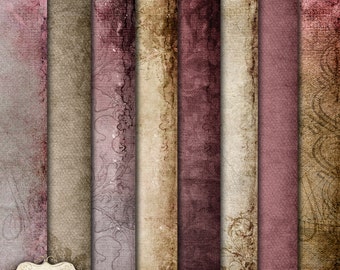Papel de Scrapbooking Digital - Impresiones Vol 1 - Papeles Digitales - 12 x 12 Pulgadas - DESCARGA INSTANTE -2.50