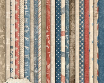 Forever Free - Digital Scrapbooking Paper - 31 Digital Papers - 12 x 12 Inches -  INSTANT DOWNLOAD - 3.25