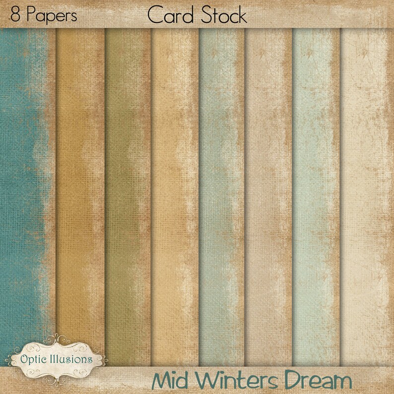19 Papers and 60 Plus Elements Digital Scrapbooking Kit 12 x 12-5.00 MID WINTERS DREAM Digital Papers