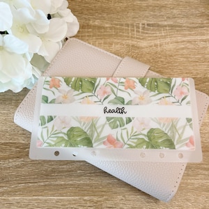 Tropical Floral A6/Personal Matte Vellum Cash Envelopes | Custom | Cash Envelope System | Sinking Funds