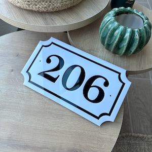 Targa Casa Personalizzata 3D Con Campanello - Resistente Alle Intemperie - Placca Indirizzo Moderna