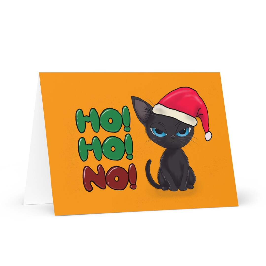 Grumpy Cat Christmas Card – Funny Holiday Greeting - Etsy