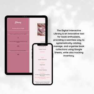Digital Book Journal: Reading Log, Book Tracker (google Sheets Template ...