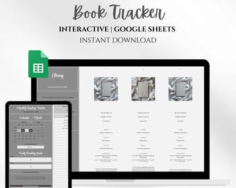 2026 Digital Book Tracker: Reading Journal Google Sheet Template (Digital Download)
