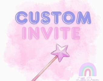 Custom Birthday Invitation Design, Personalized Party Invite (PDF/PNG), free mobile version included