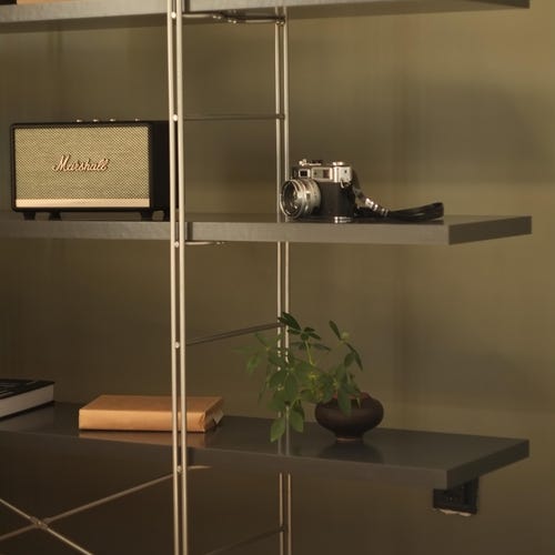 美品 廃盤 IKEA ENETRI グレー シェルフ 北欧 ヴィンテージ 収納 Enetri Shelf System Designed by Neils Gammelgaard for IKEA / Grey