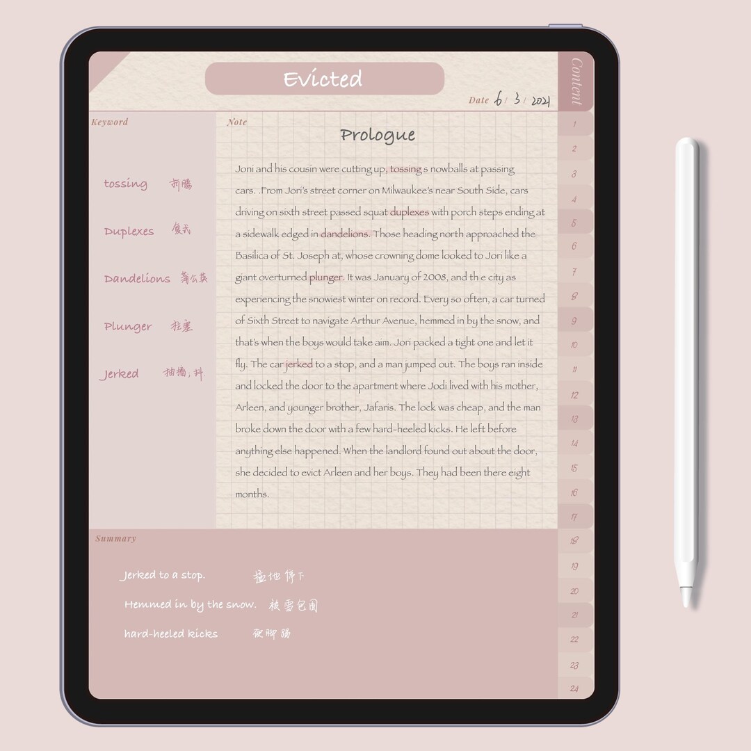 22 Style Pages Fallen Starry River iPad Goodnotes, Notability