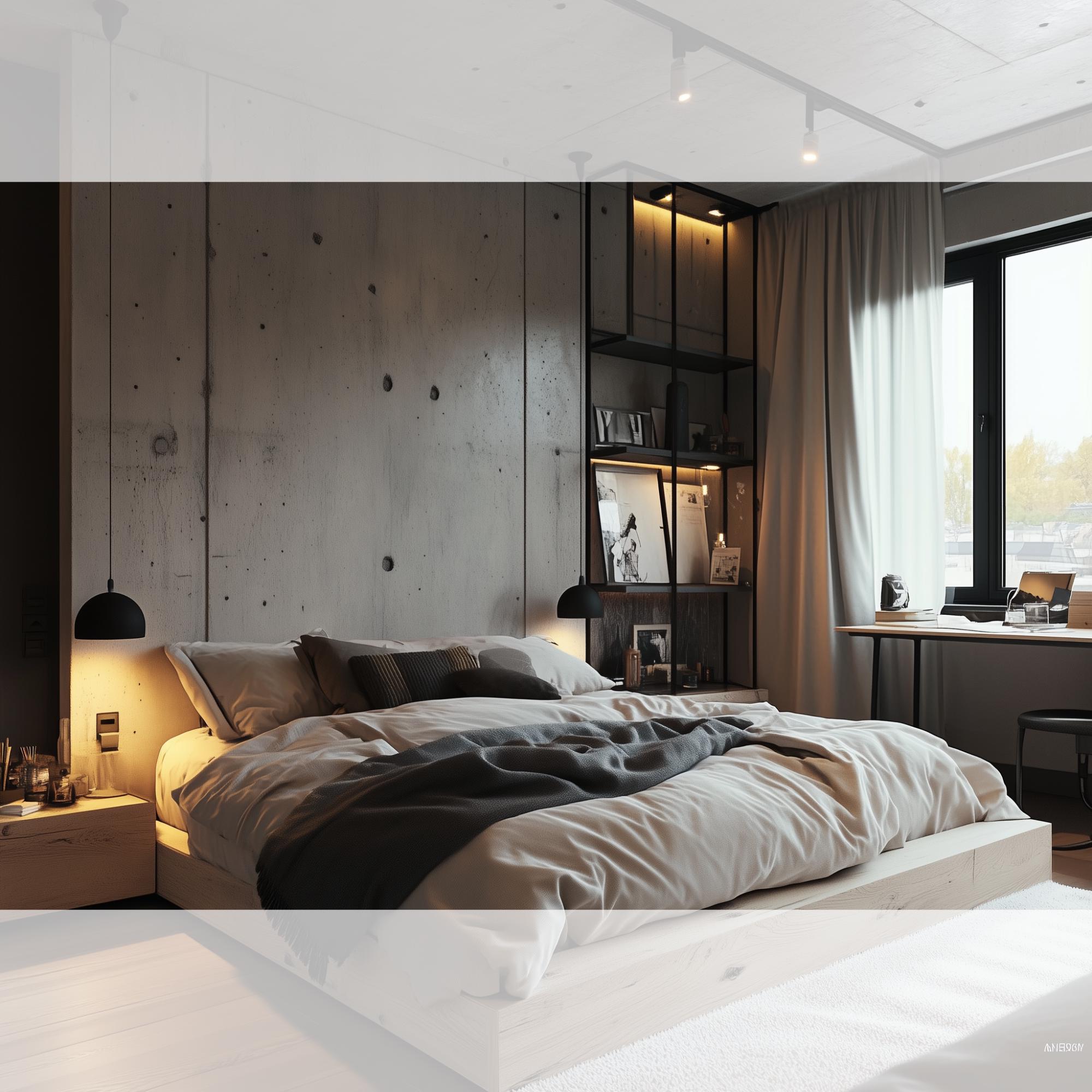 Custom Bedroom Interior Design & 3D Rendering | Modern 3D Bedroom ...