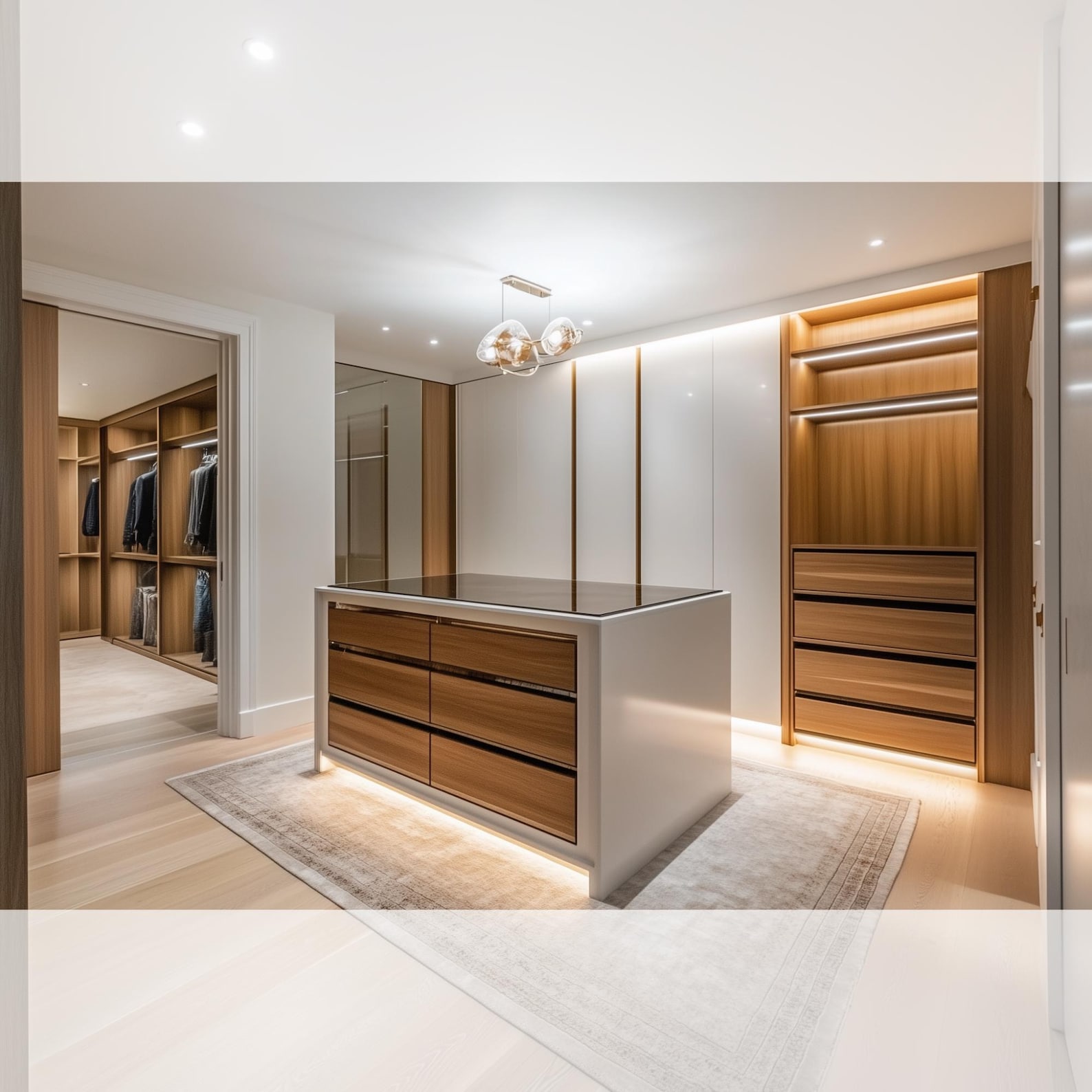 Walk-in Closet Interior Design & Realistic 3D Rendering | Wardrobe ...