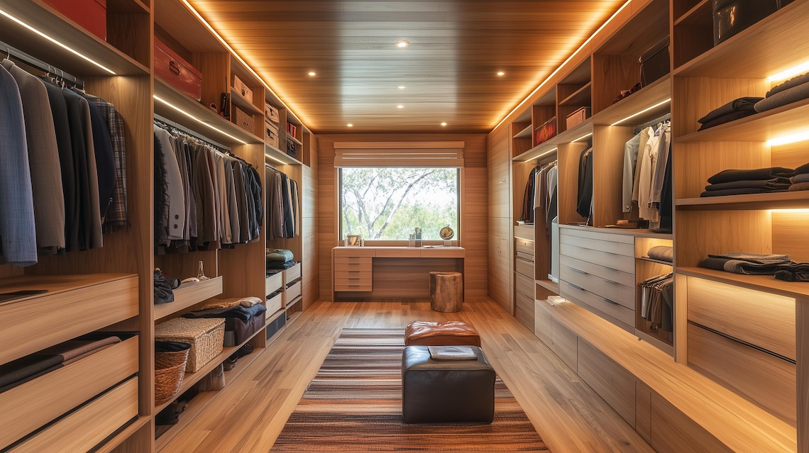 Walkin Closet Interior Design, Realistic Visualization Rendering