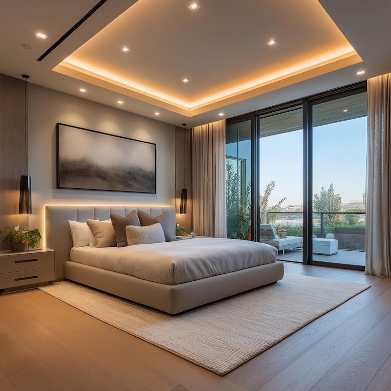 Master Bedroom Interior Design, Realistic Visualization Rendering ...