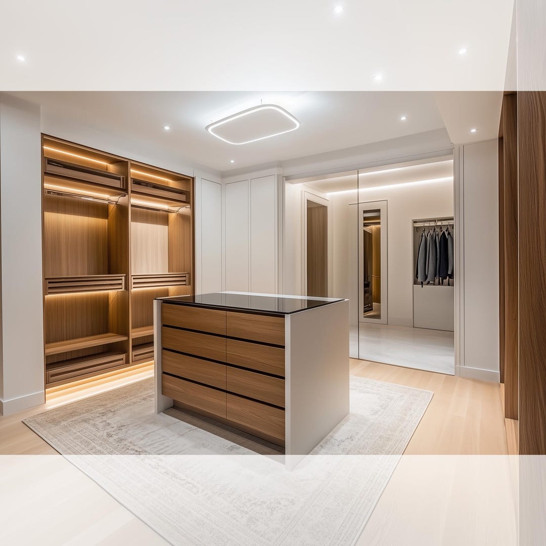Walk-in Closet Interior Design | Realistic Visualization Rendering for ...