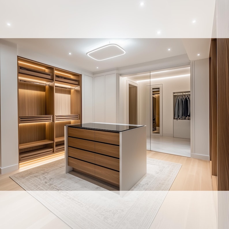 Walk-in Closet Interior Design | Realistic Visualization Rendering for ...