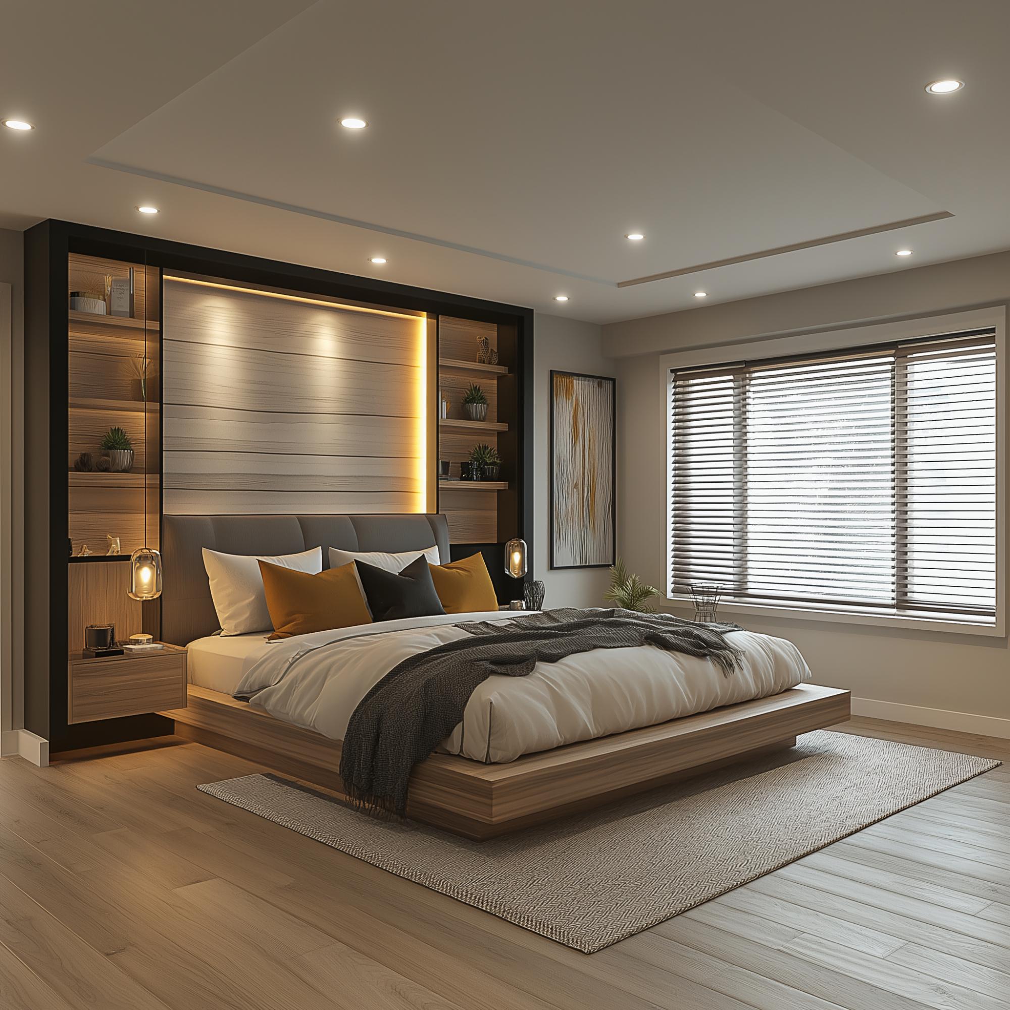 Master Bedroom Interior Design, Realistic Visualization Rendering ...