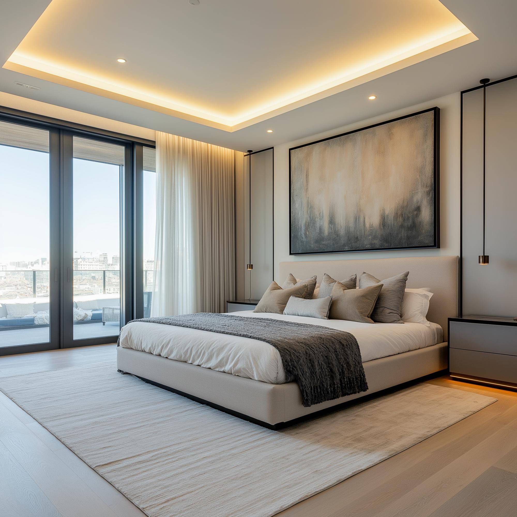 Master Bedroom Interior Design With the Modern Theme, Custom 3D Model ...