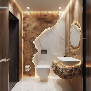Master Bathroom Interior Design with the modern minimalist theme | Custom 3D Model and Realistic Visualization Rendering