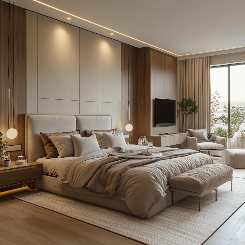 Photo inspiration: Visual Reference: Master Bedroom Interior Design Realistic Visualization Rendering
