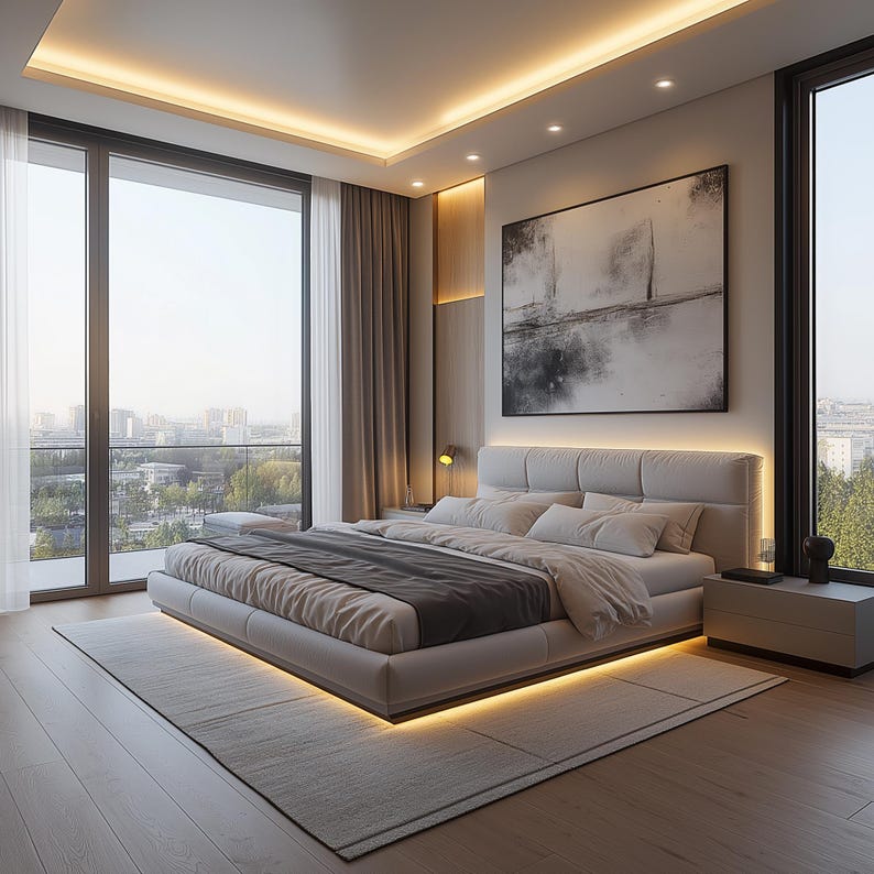 Master Bedroom Interior Design, Realistic Visualization Rendering ...
