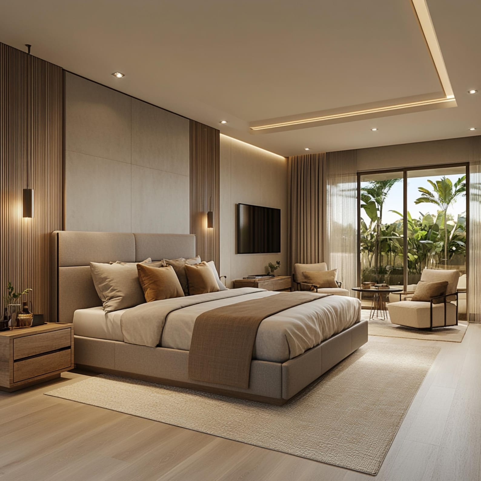 Master Bedroom Interior Design, Realistic Visualization Rendering ...