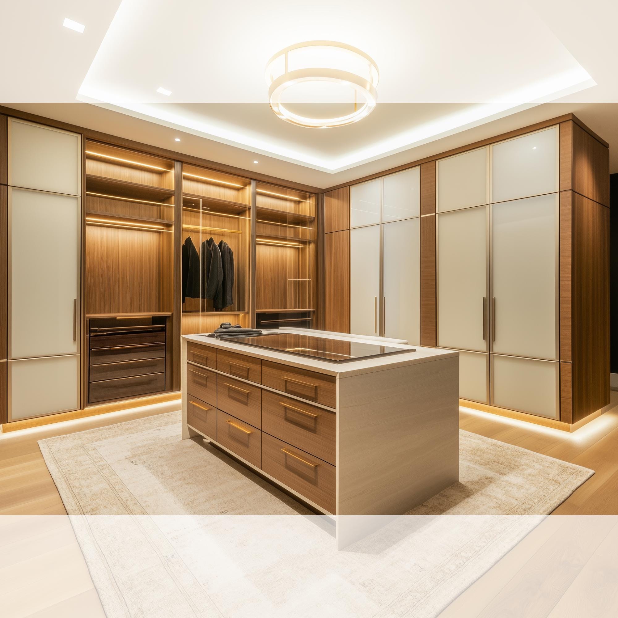 Walk-in Closet Interior Design & Realistic 3D Rendering | Wardrobe ...