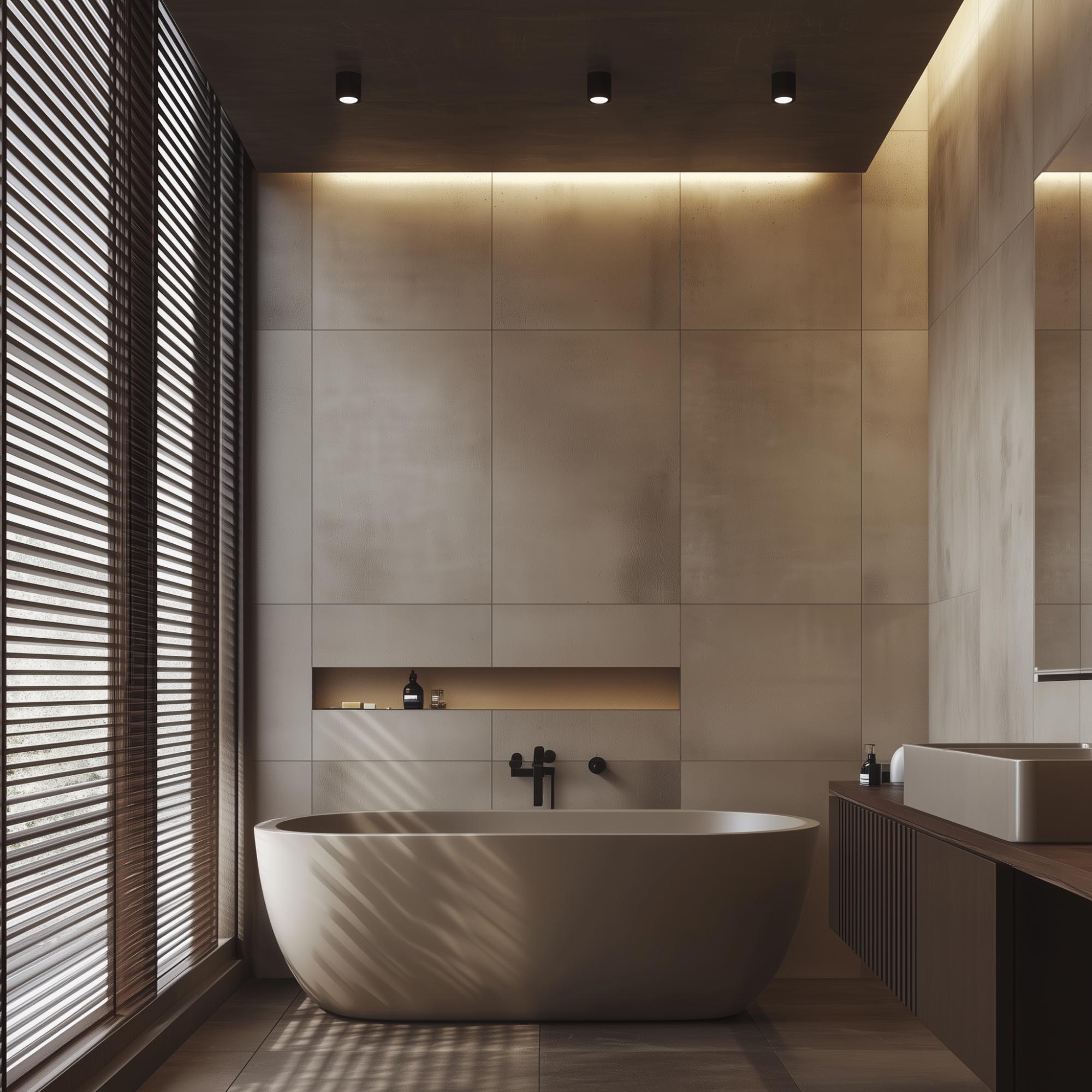 Master Bathroom Interior Design With the Modern Minimalist Theme ...