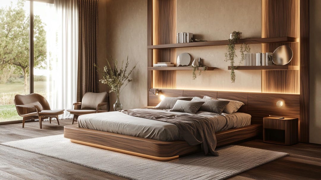 Master Bedroom Interior Design, Realistic Visualization Rendering ...