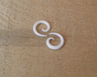 Glass Spiral 6g white glass spiral size 6 gauge