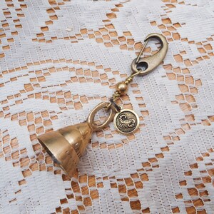 Guardian Biker Bell, Scorpio charm, bell for motorcycles, Brass Bell, Biker gift, Scorpio gift, stocking stuffer, biker bell