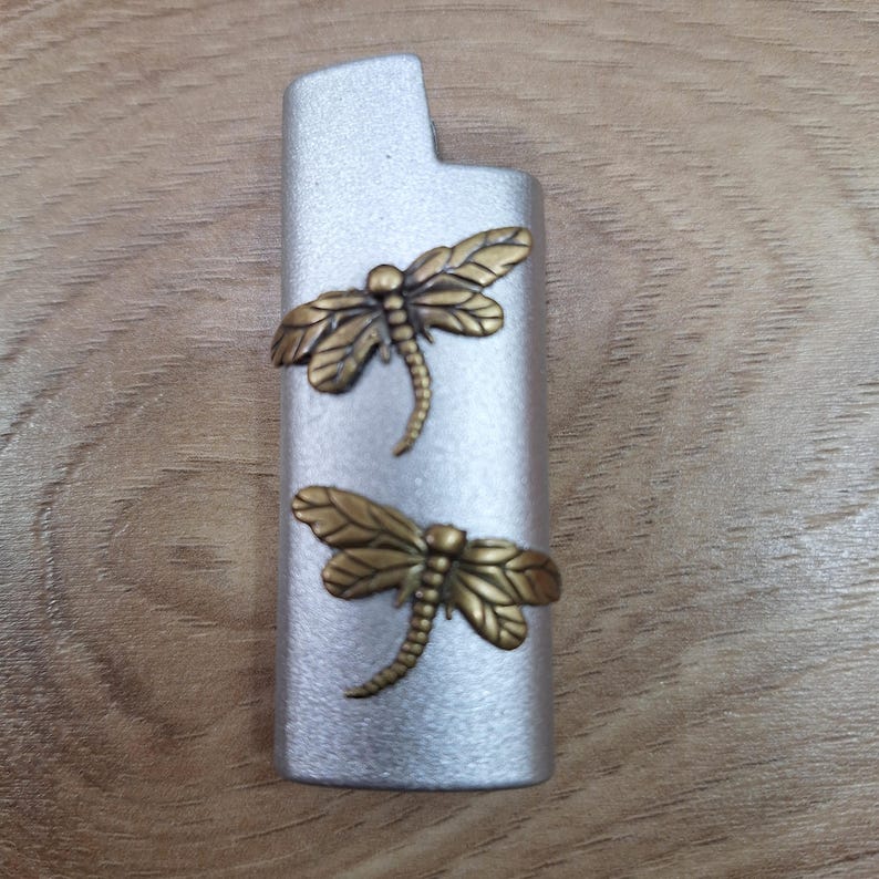 Lighter case, dragonfly lighter case, Mini Bic disposable lighter case, gift for girlfriend, Sister gift, dragonfly lover gift image 6
