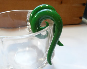 Glass gauges 7/16 in green glass spiral