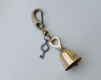 Guardian Biker Bell, key charm, bell for motorcycles, Brass Bell, Biker gift, stocking stuffer, biker bell, gift for biker, motorcycle bell