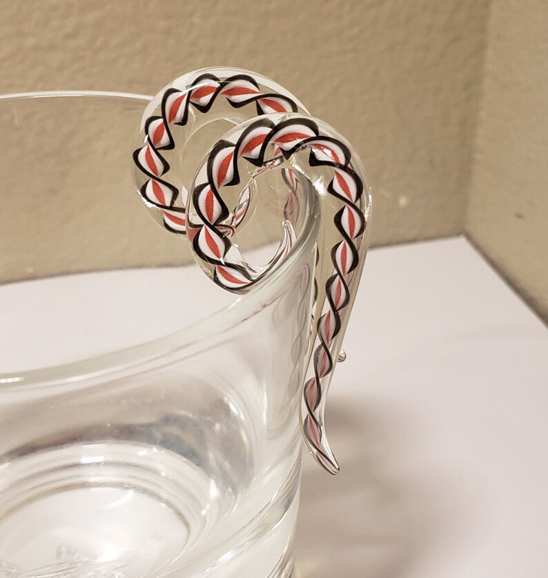 Glass gauges 0g red white black clear spiral 0 gauge glass