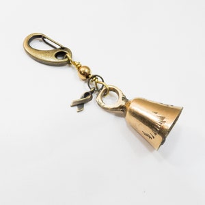 Guardian Biker Bell, ribbon charm, bell for motorcycles, Brass Bell, Biker gift, stocking stuffer, gift for biker, motorcycle bell