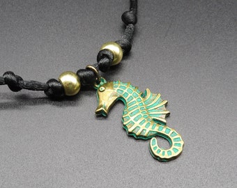 Collier hippocampe, cadeaux hippocampe, collier océan, bijoux nautiques, cadeau d'amant hippocampe, cadeau moins de 20 ans, bijoux de plage