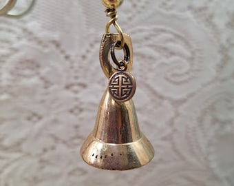 Guardian Biker Bell, Chinese Lu charm, bell for motorcycles, Brass Bell, Biker gift, stocking stuffer, gift for biker, motorcycle bell,