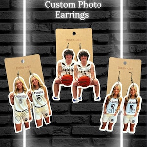 Big Head Custom Photo Earrings