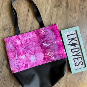 Ice Dyed Utility Tote Bag | Large