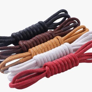 Black Thin Waxed Cotton Shoe Laces – Benchmark Basics