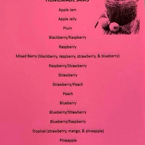 Jam and jelly