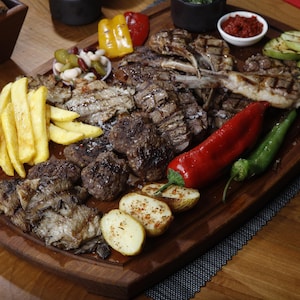 Handcrafted Iroko Wood Cutting,Serving Board with Rounded Edges - Ideal for Stylish Presentation of Deli Meats, Cheeses,and More | Elegant,
