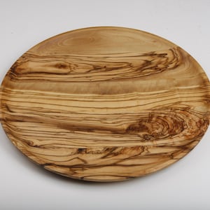 Rustic Olive Wood Serving Plate,Handcrafted Wooden Platter,Natural Charcuterie Board,Food Safe Appetizer Tray,Unique Kitchen Gift for Hosts
