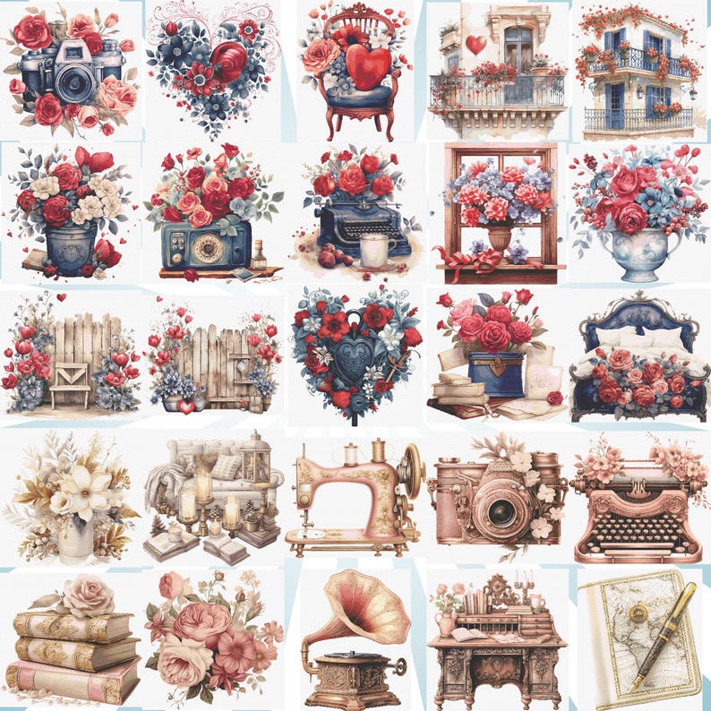 Vintage Cross Stitch Pattern Bundle: (PDF, SVG) Series A image 2