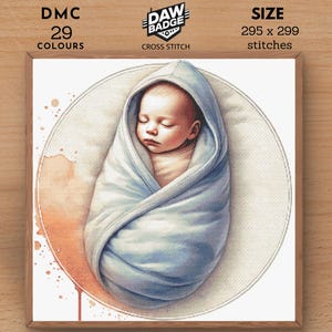 New Baby Blanket Nursery Girl Boy Cross Stitch PDF Pattern Baby Cute Large Cross Stitch