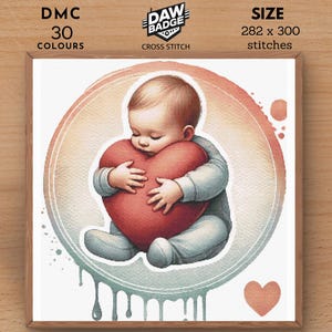 Baby Hearth Nursery New Girl Boy Baby Cross Stitch Pattern Baby Cute Gift Large Cross Stitch